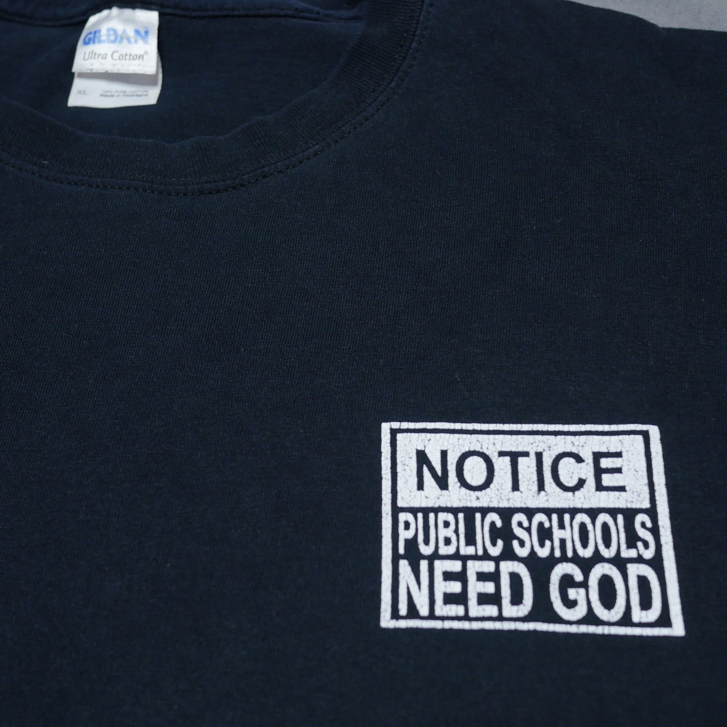 Public Schools Need God Shirt - XL