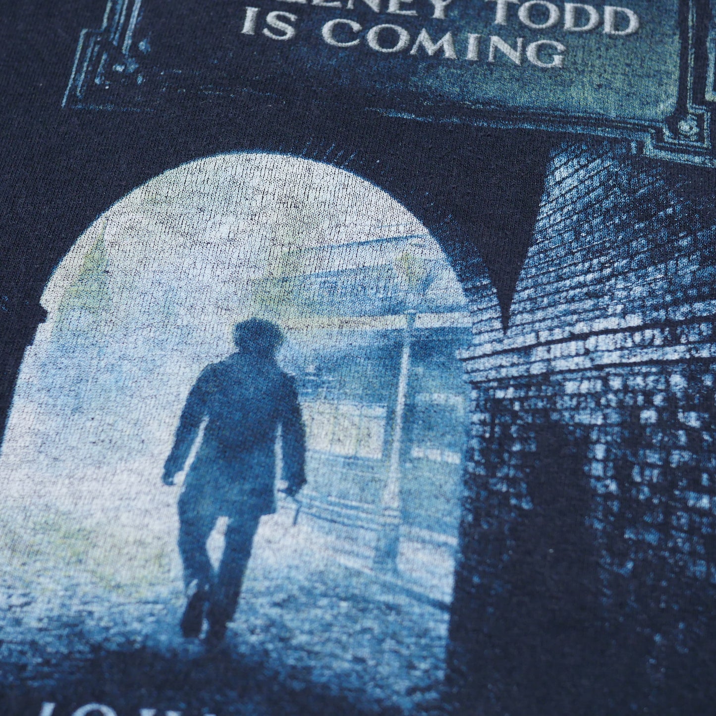 Beware Sweeney Todd is Coming Johnny Depp Movie Promo Shirt - Large
