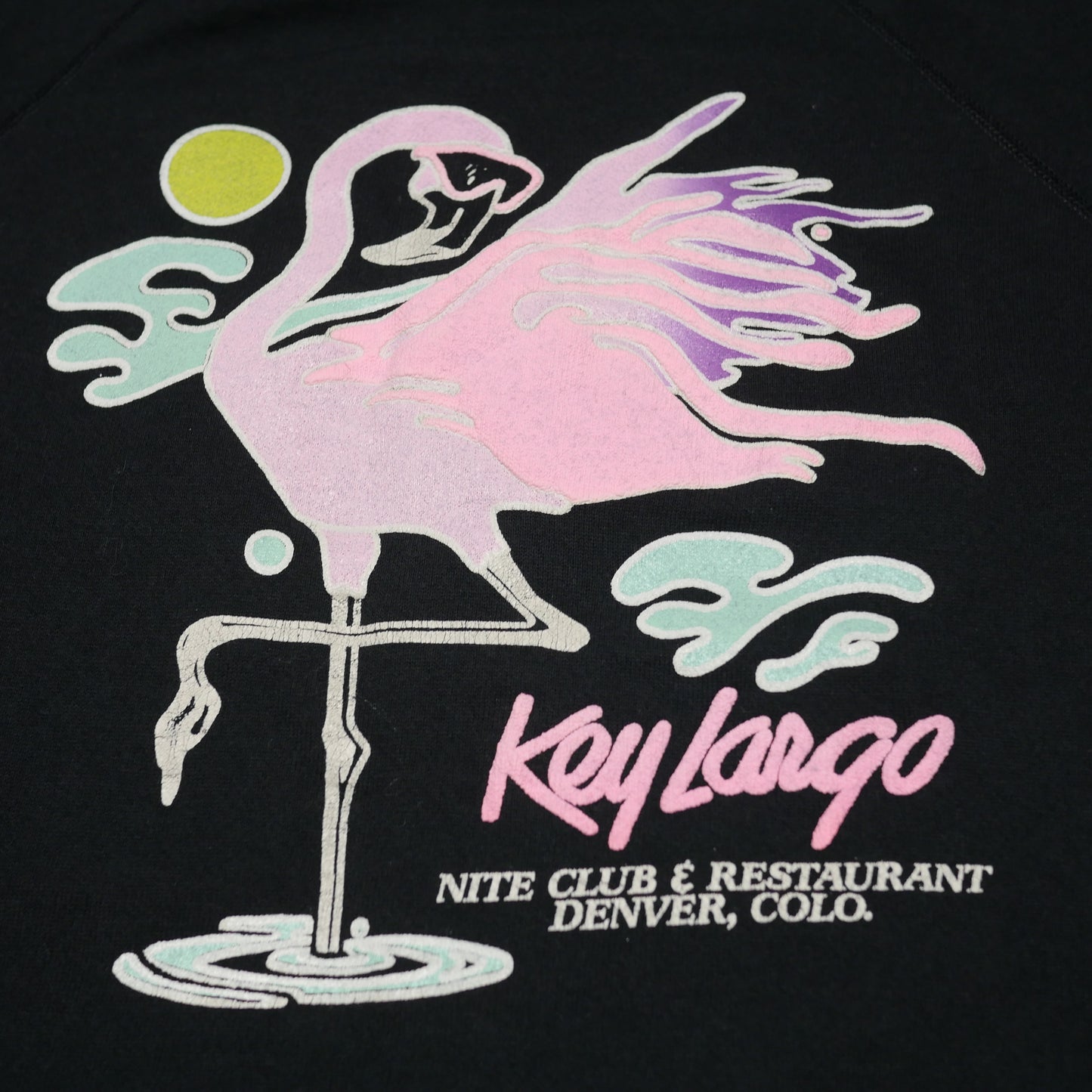 Key Largo Restaurant Denver Colorado Crewneck Sweatshirt - Large