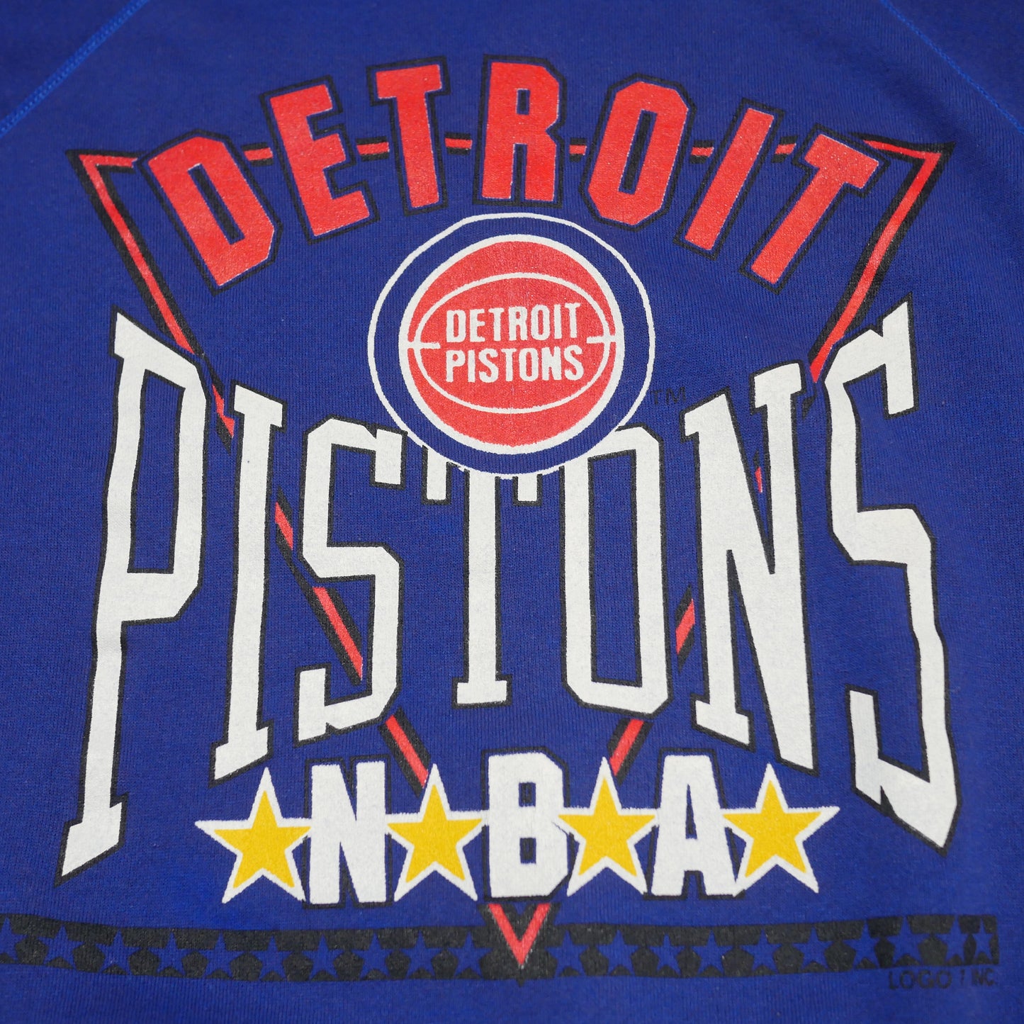 Detroit Pistons NBA Logo 7 Crewneck Sweatshirt - XL