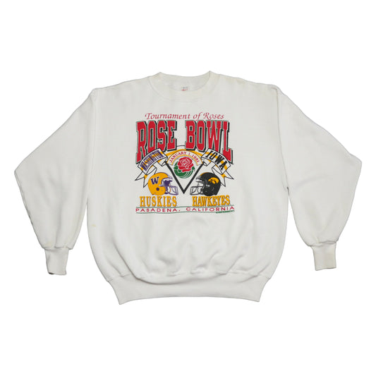 Rose Bowl 1991 Huskies vs. Hawkeyes Crewneck Sweatshirt - XL