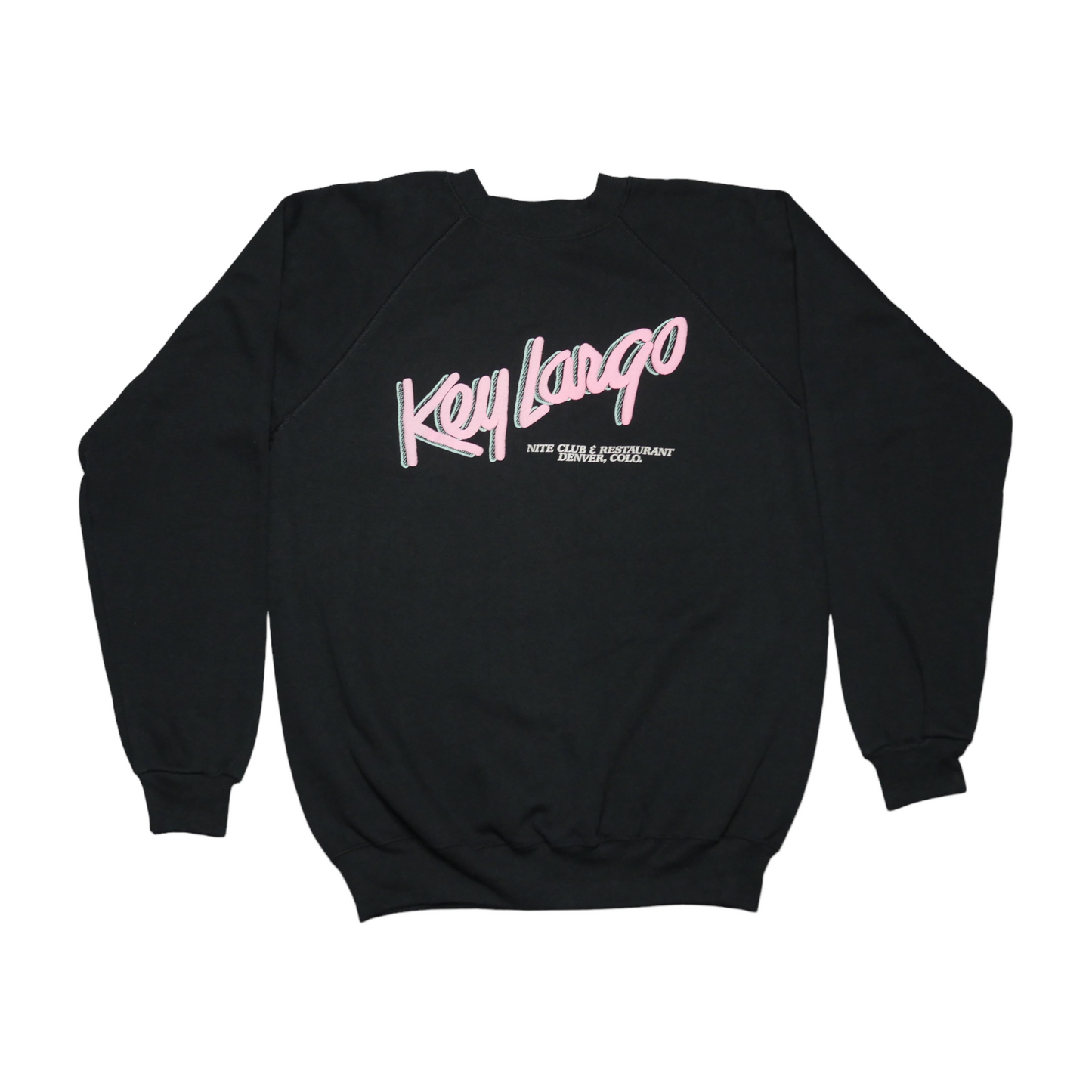 Key Largo Restaurant Denver Colorado Crewneck Sweatshirt - Large